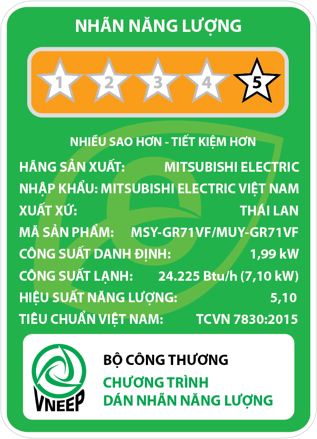 Bảo hành chính hãng: thân máy 2 năm, máy nén 5 năm.